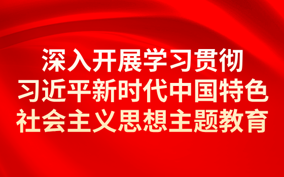 深入開展學習貫徹習近平新時代中國特色社會主義思想主題教育